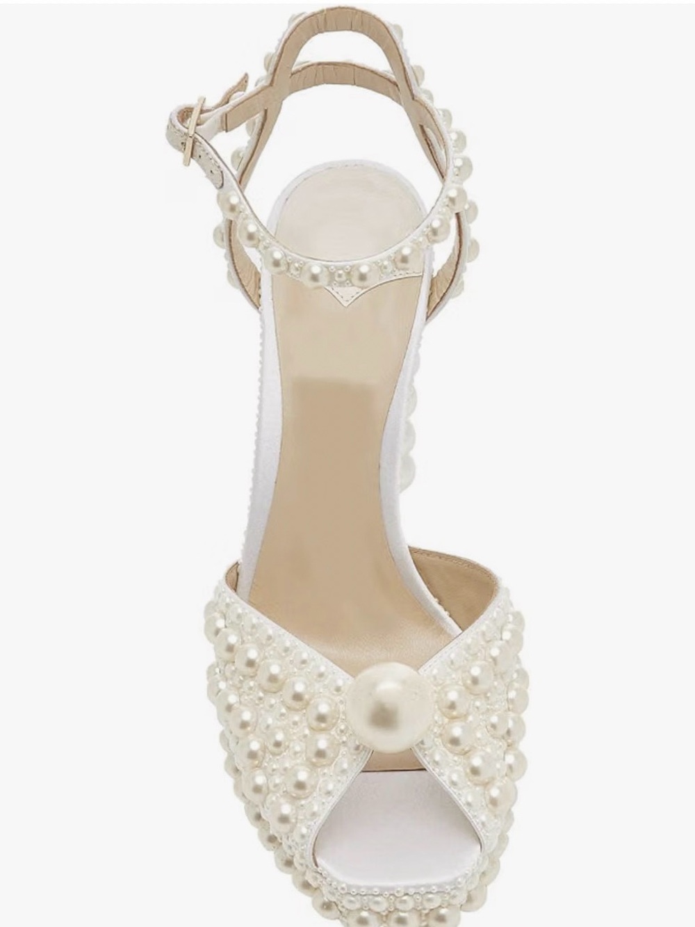 Pearl Embellished Platform Block Heels | NEW - Picture 3 of 5